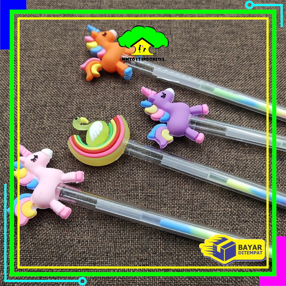 

MI-A44 Pulpen Gel 0.5mm Karakter Angsa Tinta Rainbow Pena Pelangi Lucu / Alat Tulis Sekolah Drawing Pen Warna Warni Import