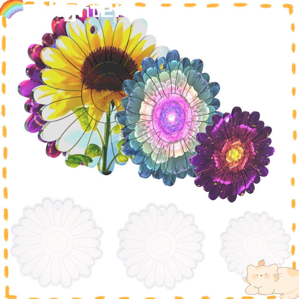 Solighter Sunflower Coaster Cetakan DIY Casting Membuat Perhiasan Alat Cup Mat Mold