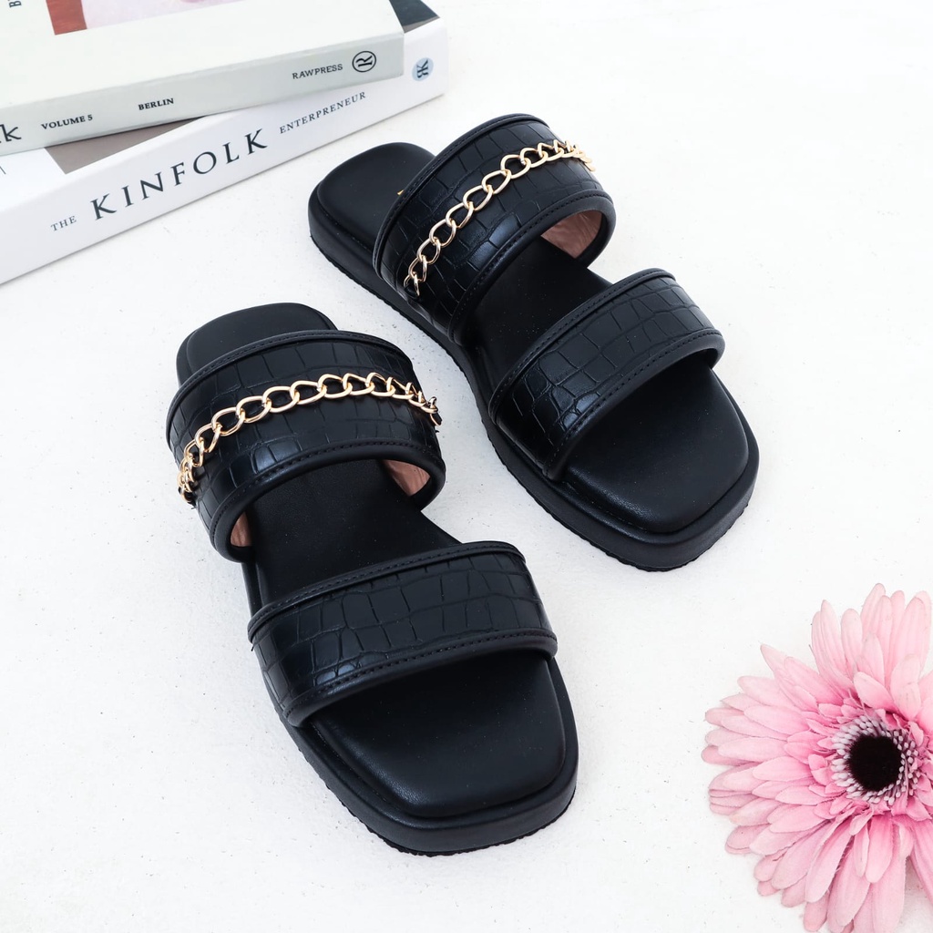 nacodri TRISHA Sandal Wanita Platform Sandal Croco