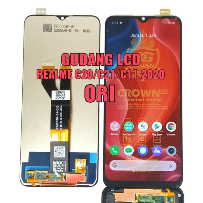 lcd touch screen full set realme C20/C21/C11 2021 original 100% hot promo
