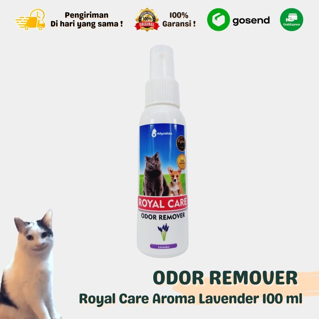 Odor Remover Royal Care Penghilang Bau Pesing Kandang Kucing Anjing 100 ml Lavender