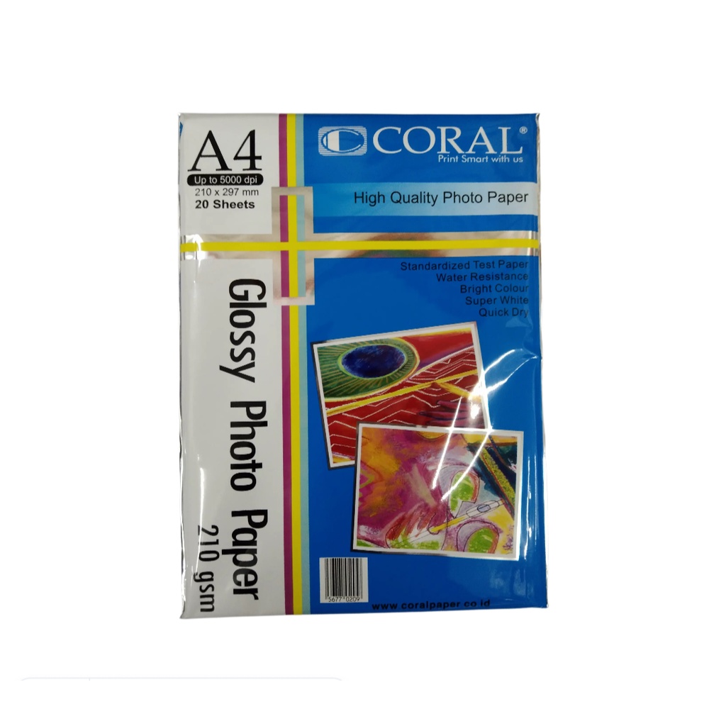 

Coral glossy 210g A4