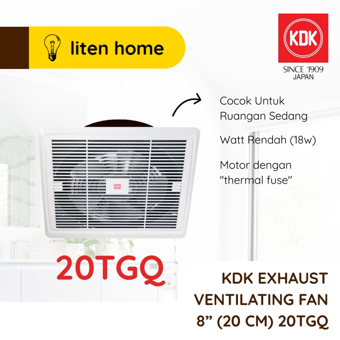 Kkal Exhaust Fan Kdk 20Tgq 20Tgq2 / Exhaust Fan Plafon 8 Inch Kdk