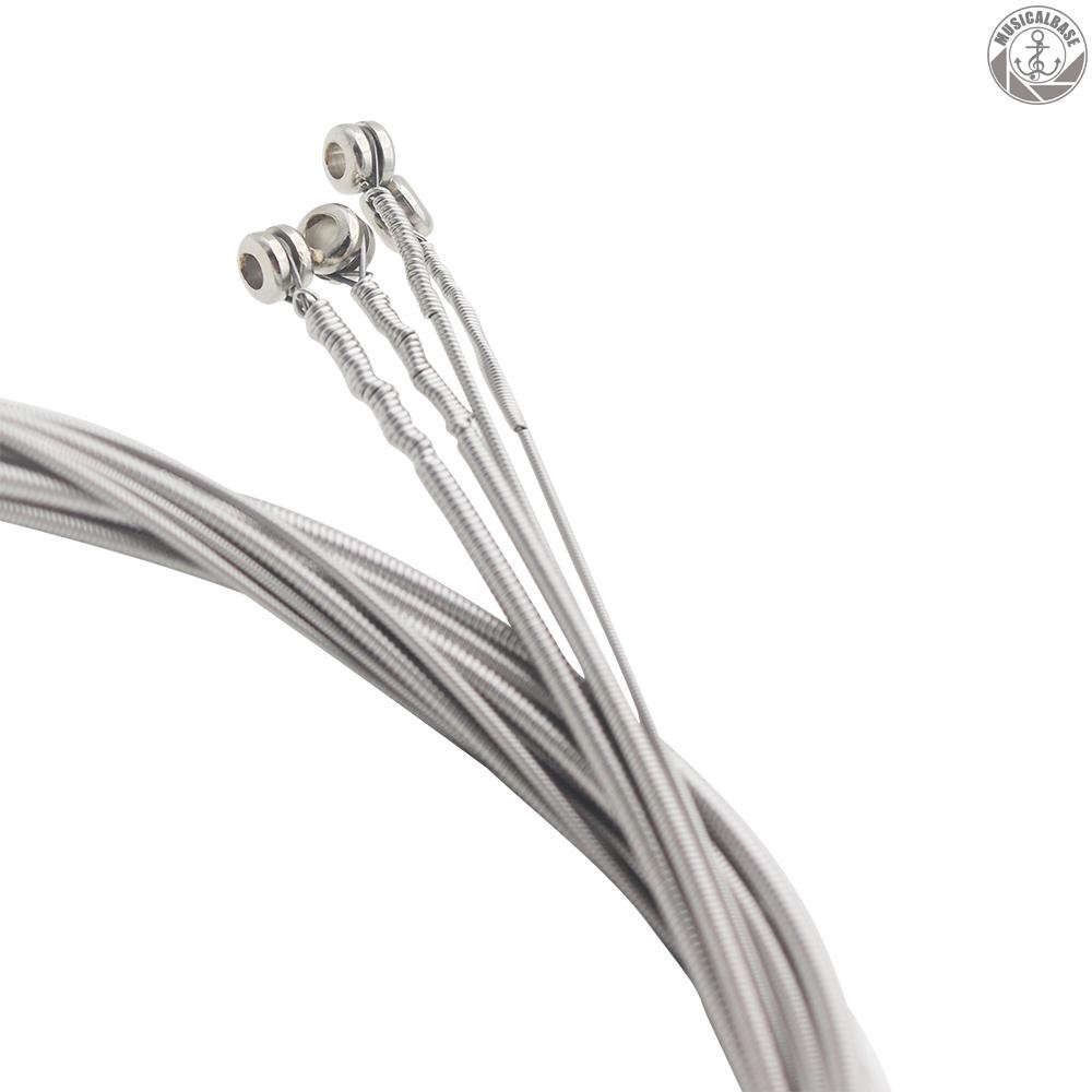 [In Stock] 4pcs Set Senar Bass Elektrik Aksesori Baja Berlapis Nikel.045-.090