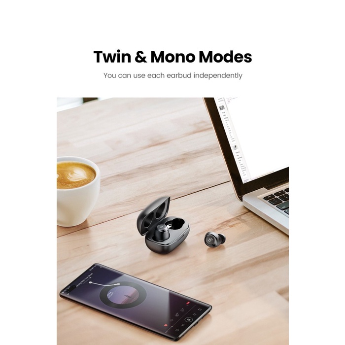 Docking Ugreen Hitune Tws With Aptx Noise Canceling