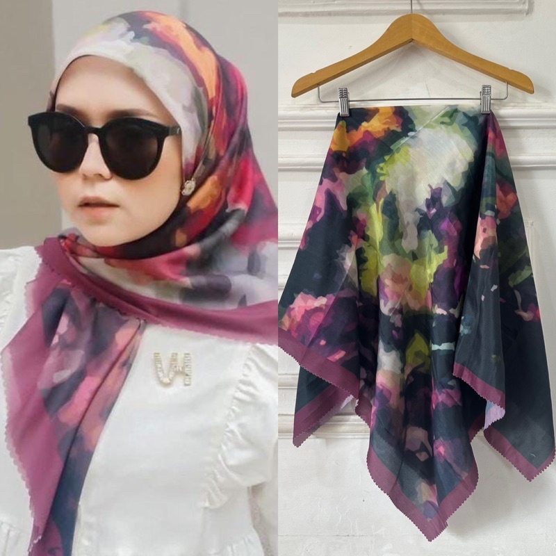 Afrahijab/ Segi Empat Voal New motif 098