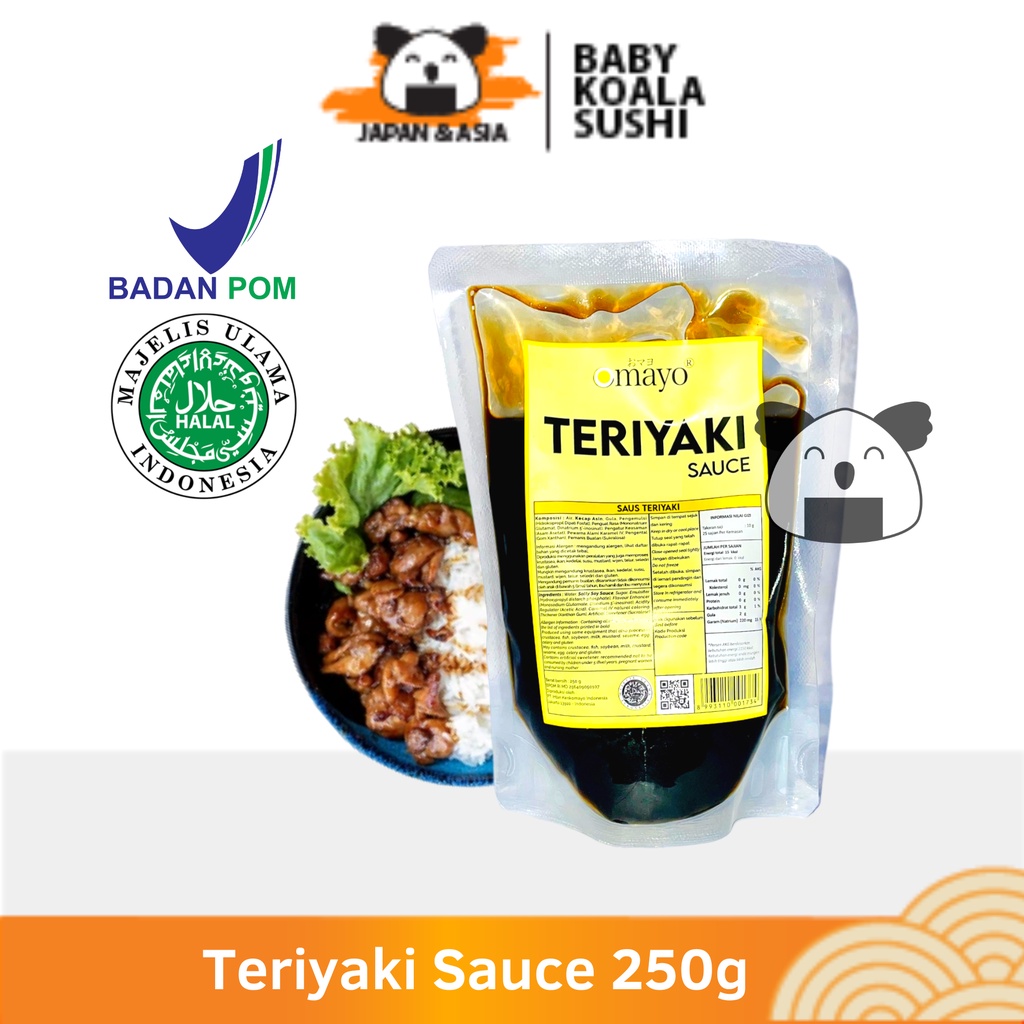 OMAYO Teriyaki Sauce 250 g Halal | Saus Teriyakai Ala Jepang