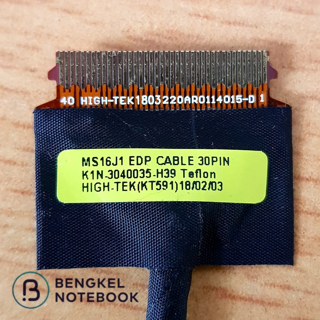 Kabel LCD MSI GE62 GE62MVR GE62VR MS-16J1 MS16J1 EDP K1N-3040035-H39 30 Pin