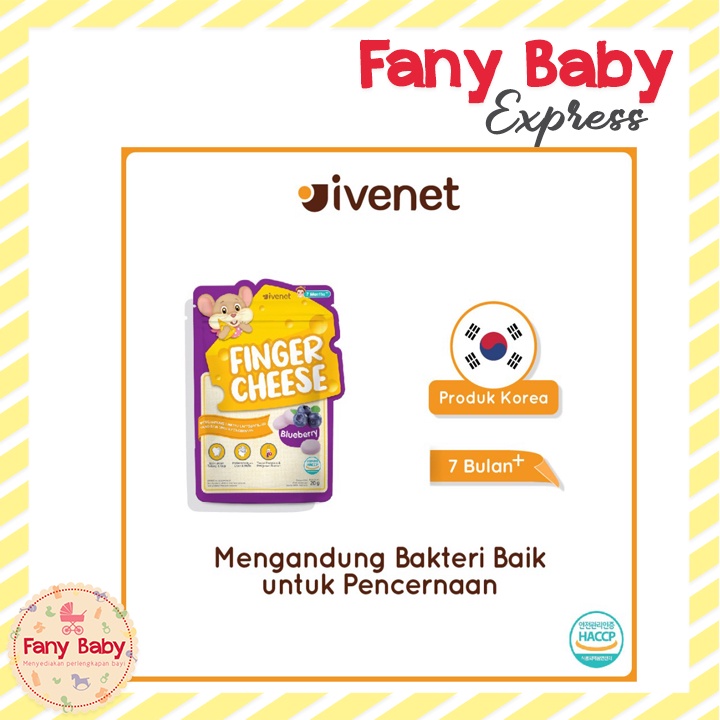 IVENET FINGER CHEESE 20 GRAM / 1-3 TAHUN