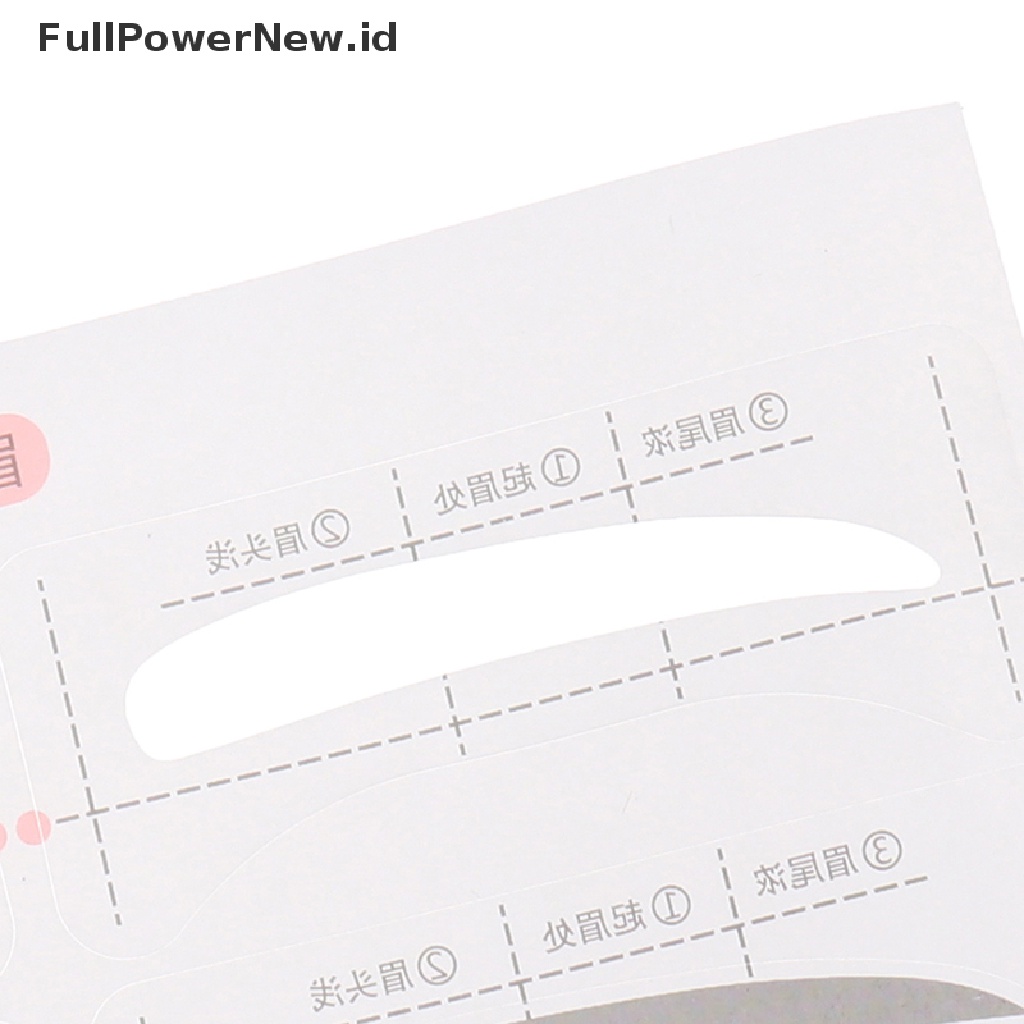 Power 24pasang Stiker Template Alis Adjustable Kartu Panduan Stensil Alat Makeup ID