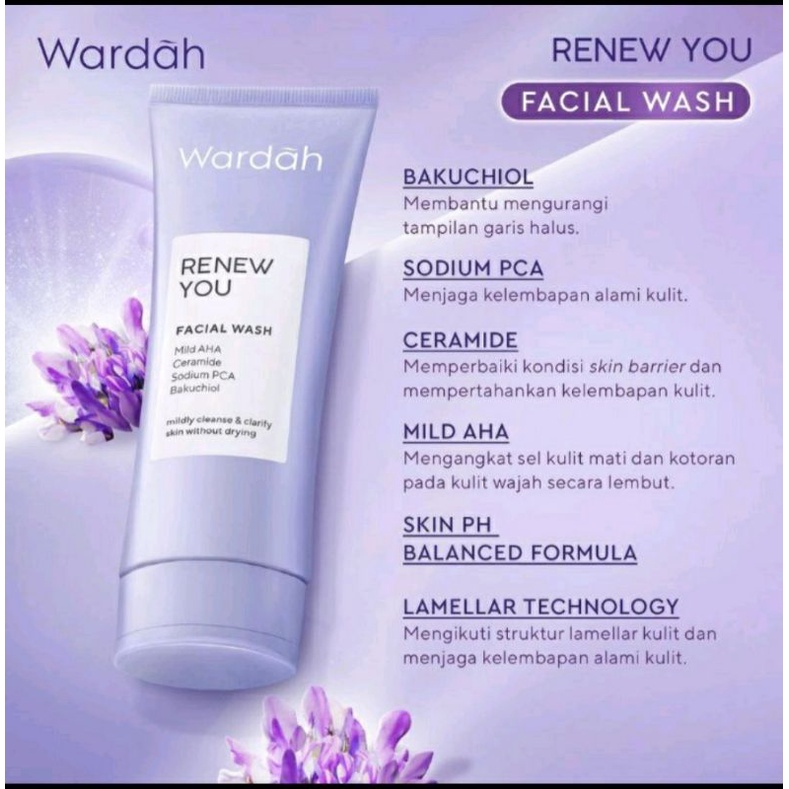 Sabun Cuci Muka Wardah White Secret &amp; Renew You.