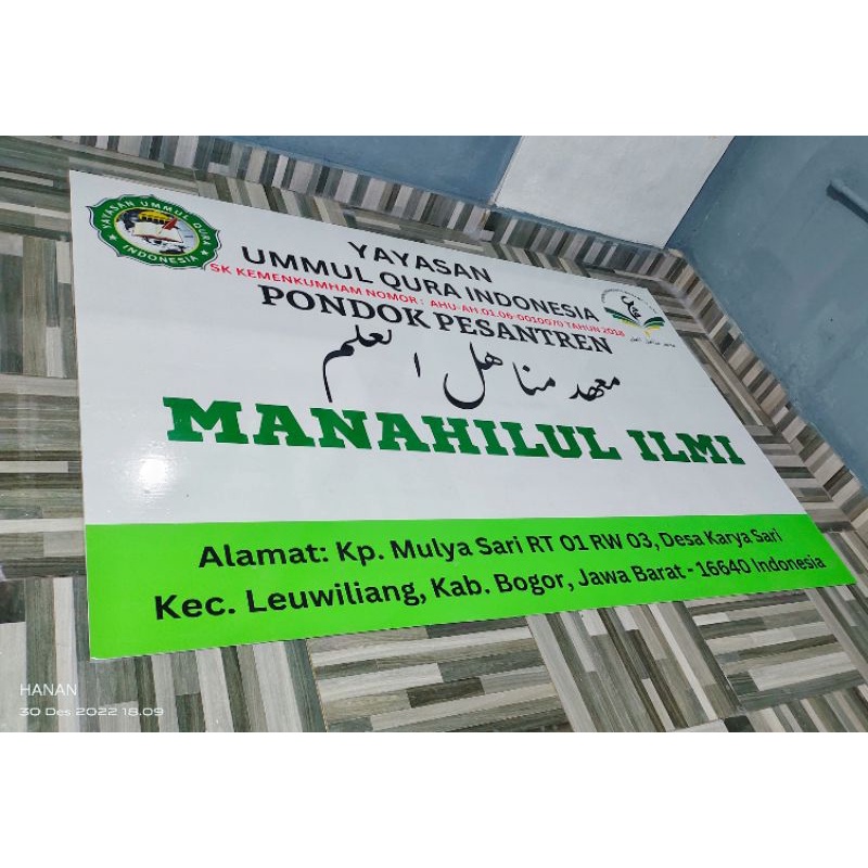 

Plang Acrylic Ukuran 200cm x 100cm Plang Sekolah, Praktek Dokter, Perawat, Kantor