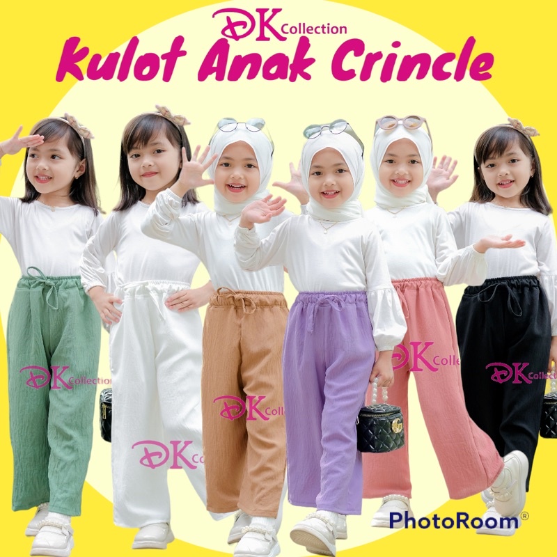 Kulot Anak Cey crincle / Celana panjang anak