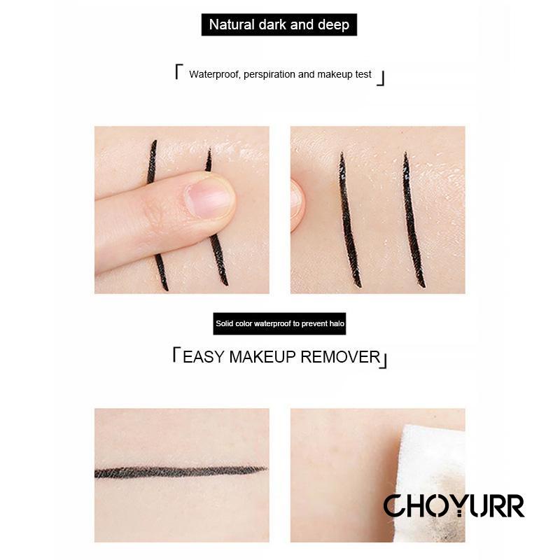 【COD】Eyeliner Warna Hitam Anti Air Tahan Lama Eyeliner Pensil Cair Non-noda Smooth Korean Import-CH