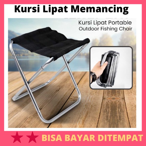 Kursi Lipat Portable Memancing Outdoor Fishing Chair / Kursi Lipat Outdoor Outdor Camp Camping Kempi