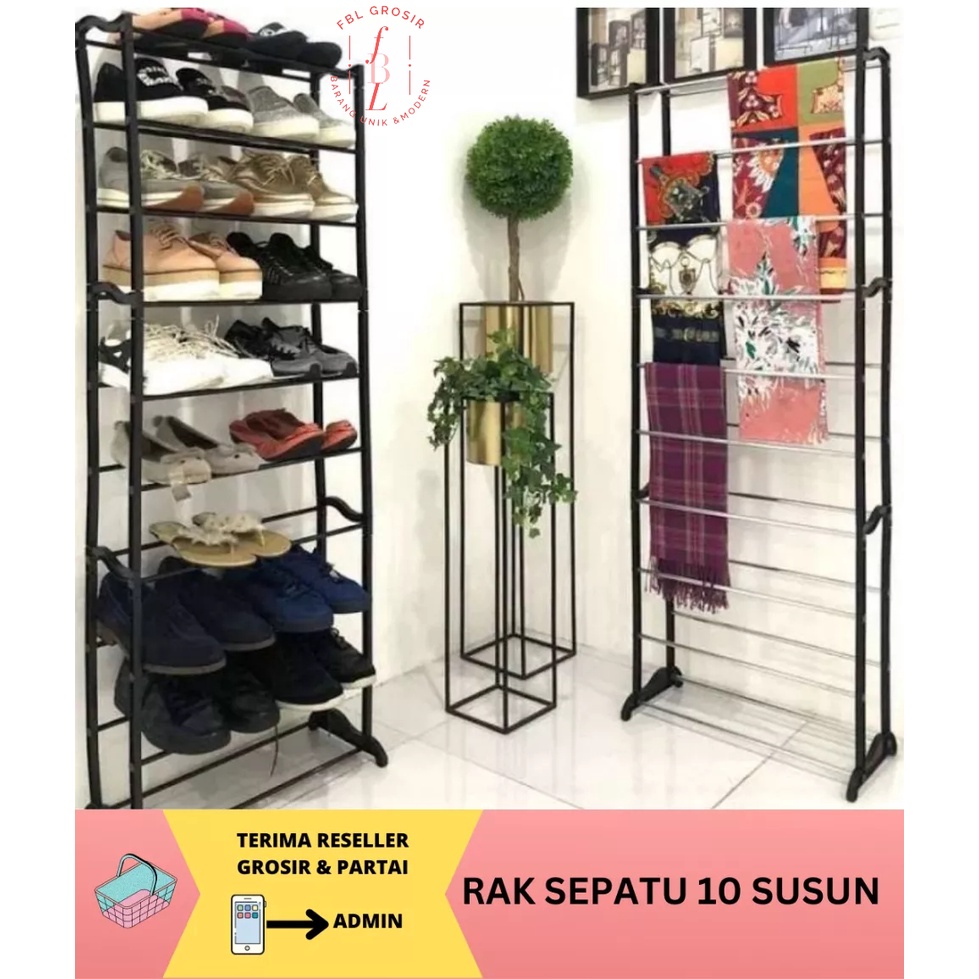 RAK SEPATU STAINLESS RAK AMAZING SEPATU RAK SEPATU SUSUN RAK SEPATU BESI RAK SERBAGUNA