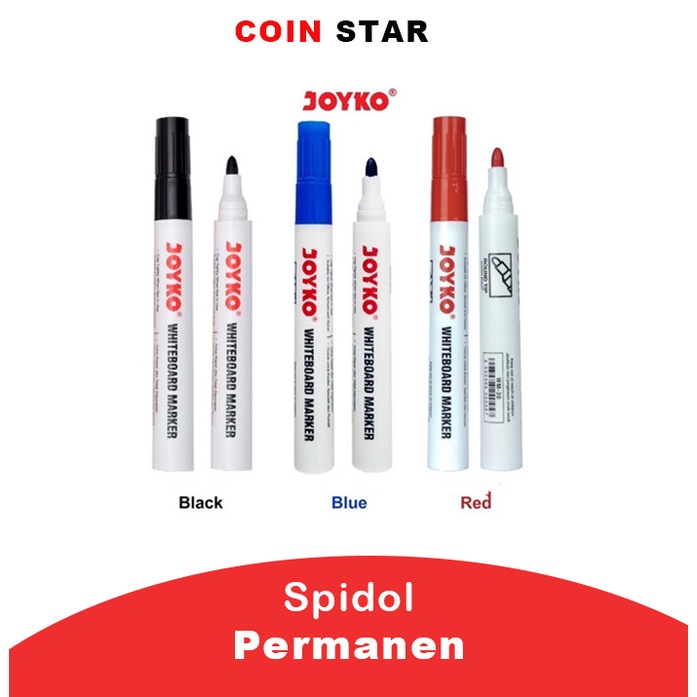 1 PCS Spidol permanen Joyko Whiteboard Marker Spidol Papan Putih
