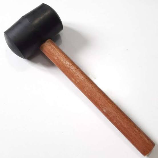 Palu Gagang Karet Kayu Alat Tukang Pasang Keramik Granit Gagang Kayu Bodem Keramik Hitam Gagang Kayu