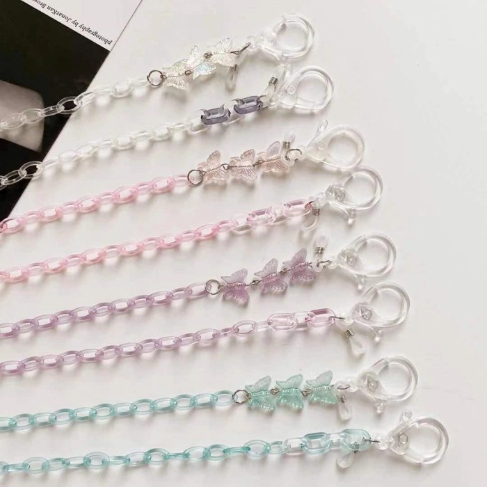 

READY kalung masker NEW BUTTERFLY/tali rantai masker/strap mask chain HARGA DISKON
