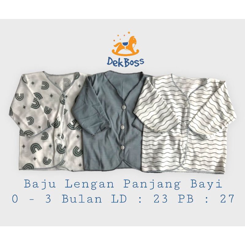 Baju Bayi Lengan Panjang Lengan Pendek Lengan Kutung Perempuan Laki Laki Newborn | Pakaian Bayi Laki Laki Perempuan Baru Lahir | Pakain Bayi Laki Laki Baru Lahir Newborn