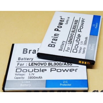 BATERAI BATRE BATERE BATTERY Lenovo A5S BL300 BL-300 BL 300 DOUBLE POWER BRAIN POWER MURAH BERGARANS