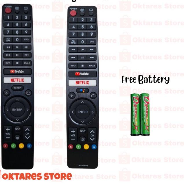 Depan Remote Sharp Android Smart TV