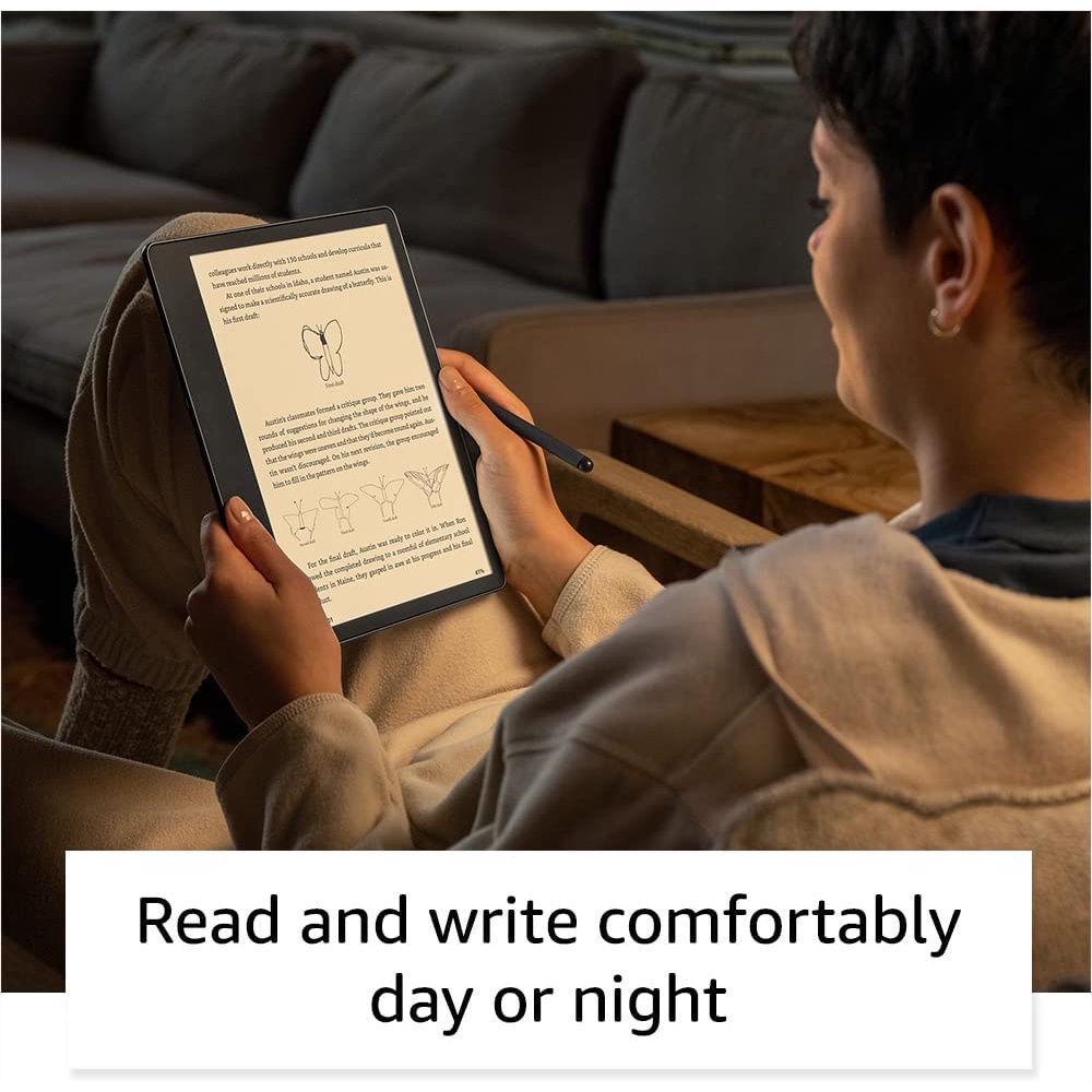 Amazon Kindle Scribe, the first Kindle for reading and writing, with a 10.2” 300 ppi Paperwhite display, includes Premium Pen