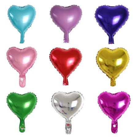 Balon Foil Love / Balon Foilbentuk Hati / Balon Foil 9,5 Inch / 25 Cm / Balon Pesta / Balon Dekorasi / Balon Ulang Tahun