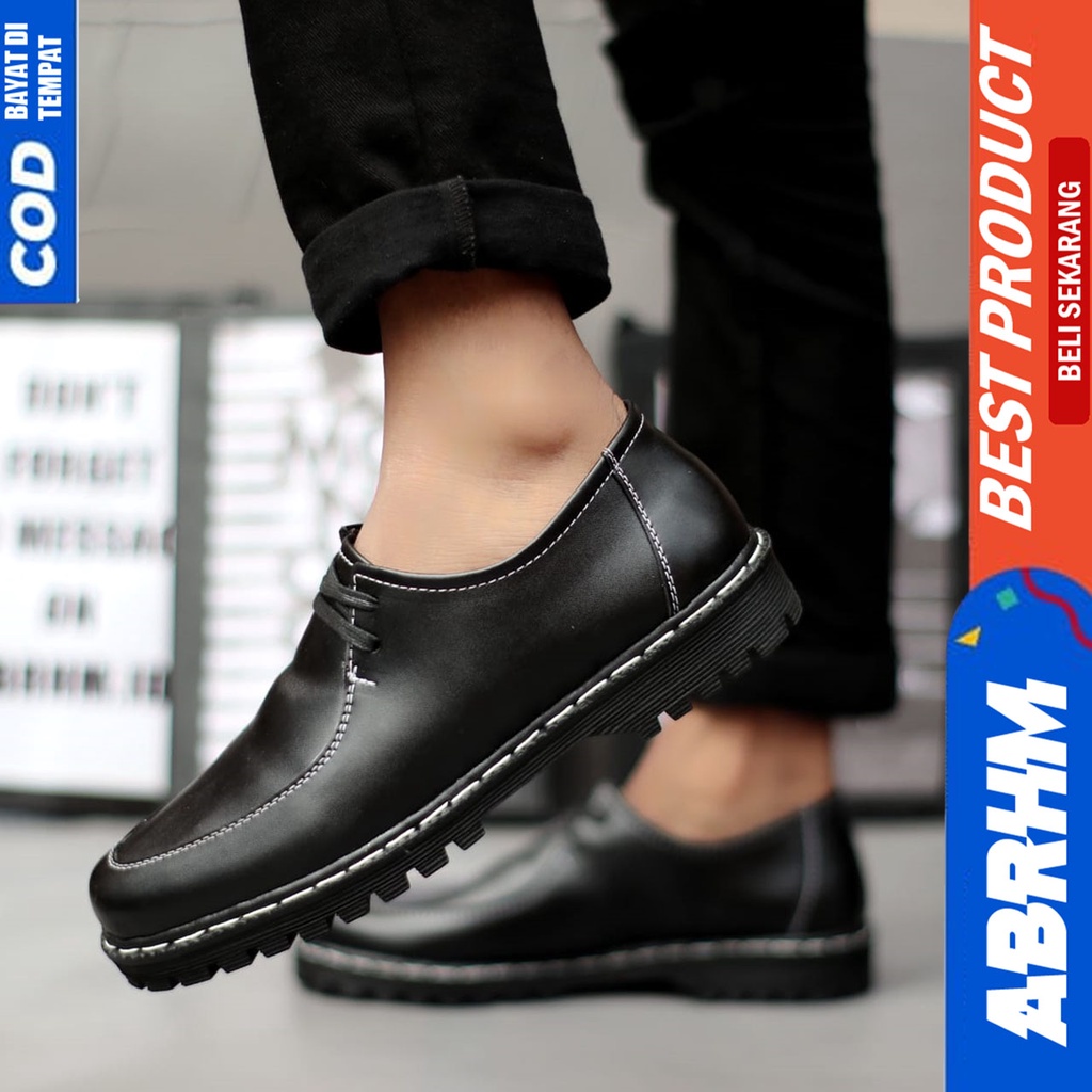 Sepatu Docmart Pria Formal Pantofel Kerja Kantor Abrhm VICTOR