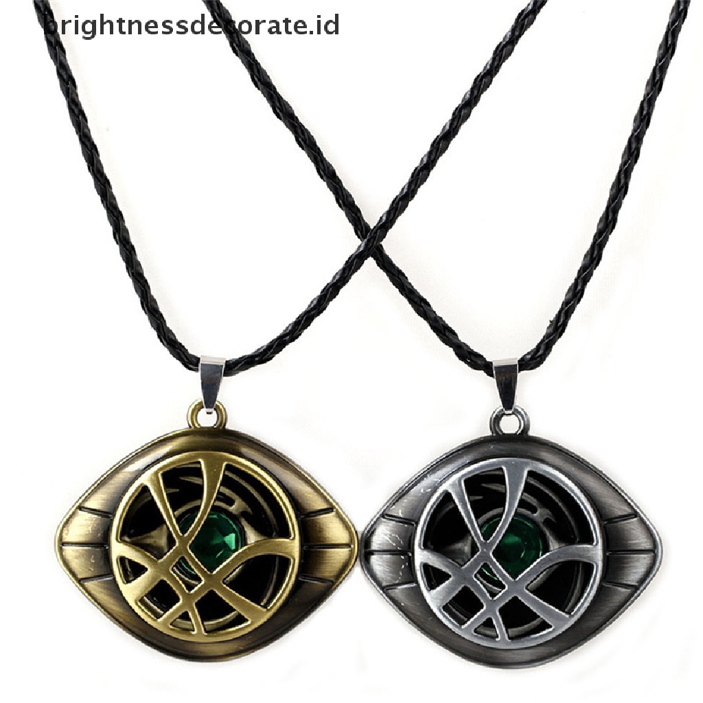 [Birth] Kalung Crysta Aneh Dokter Antik Agamotto Liontin Mata Perhiasan Cosplay Kulit [ID]