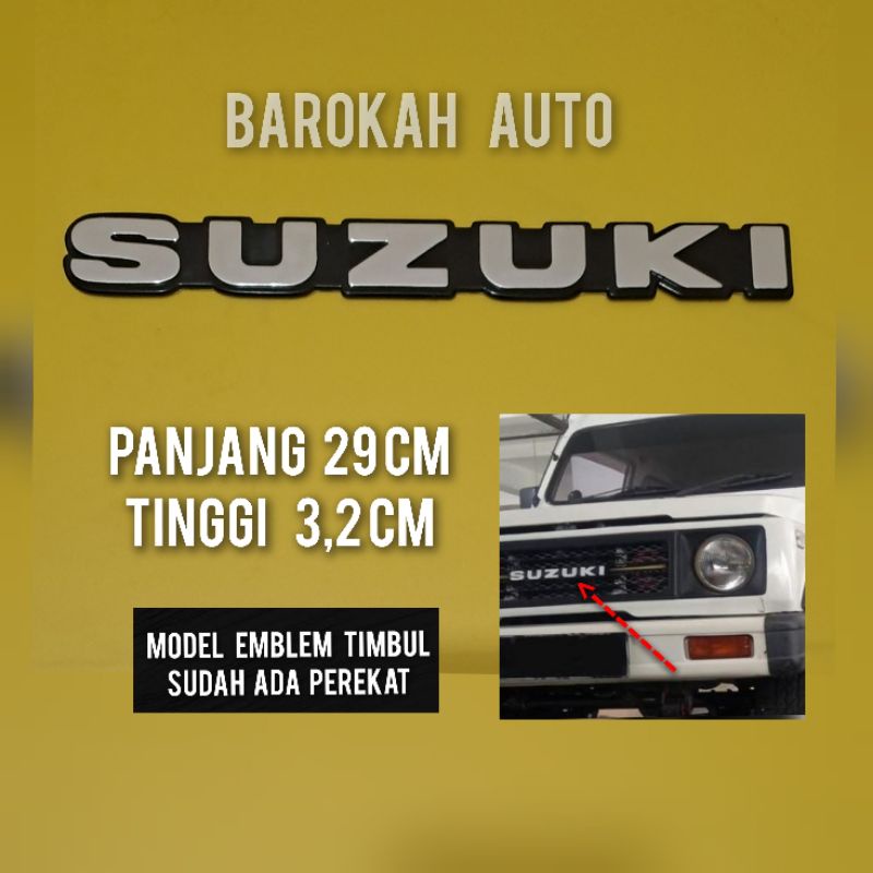 katana logo mobil emblem suzuki untuk grill depan katana