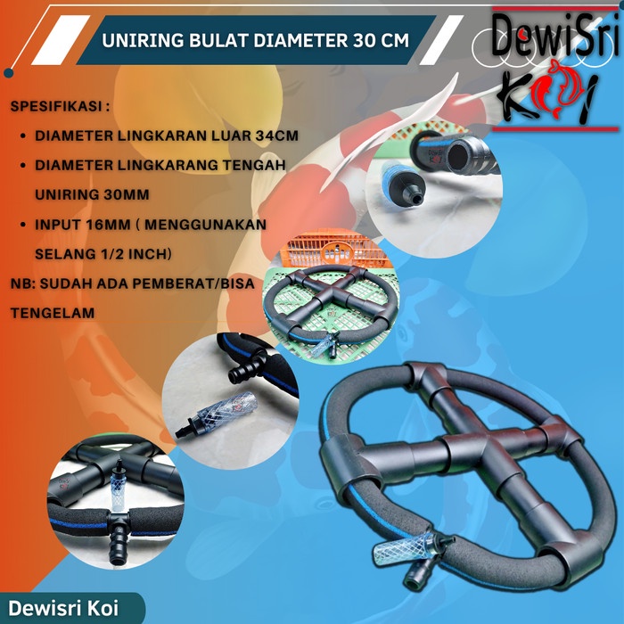 Selang Aerasi Uniring Bulat D-30 Cm Kolam Koi / Selang Aerasi