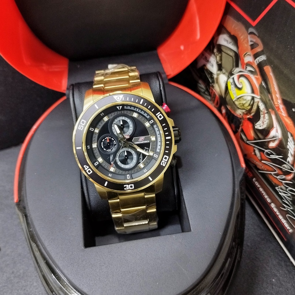 Jam Tangan Pria Cowok CRONOFORCE 5331 FREE BOX DAN GARANSI Tanggal Aktif Chrono Aktif Fashion Import Murah Mewah BONUS BATERAI CADANGAN!