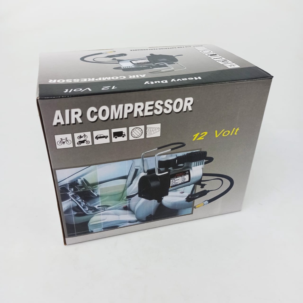 OTOHEROES Mini Heavy Duty Air Compressor DC 12V 150 PSI - Black - OMRS7SBK