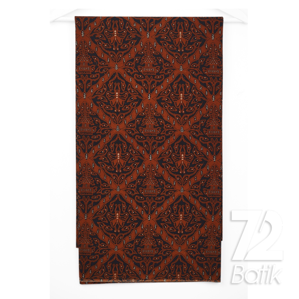 KAIN BATIK KATUN Premium Motif Sido Mukti Warna Hitam Coklat 723362 Cap 72IL Jarik Jarit Samping Kebat Panjang Batik Katun Modern Premium Bahan Seragam Batik Pernikahan Kantor Keluarga Murah Kamen Jadi Batik Bali Lembaran