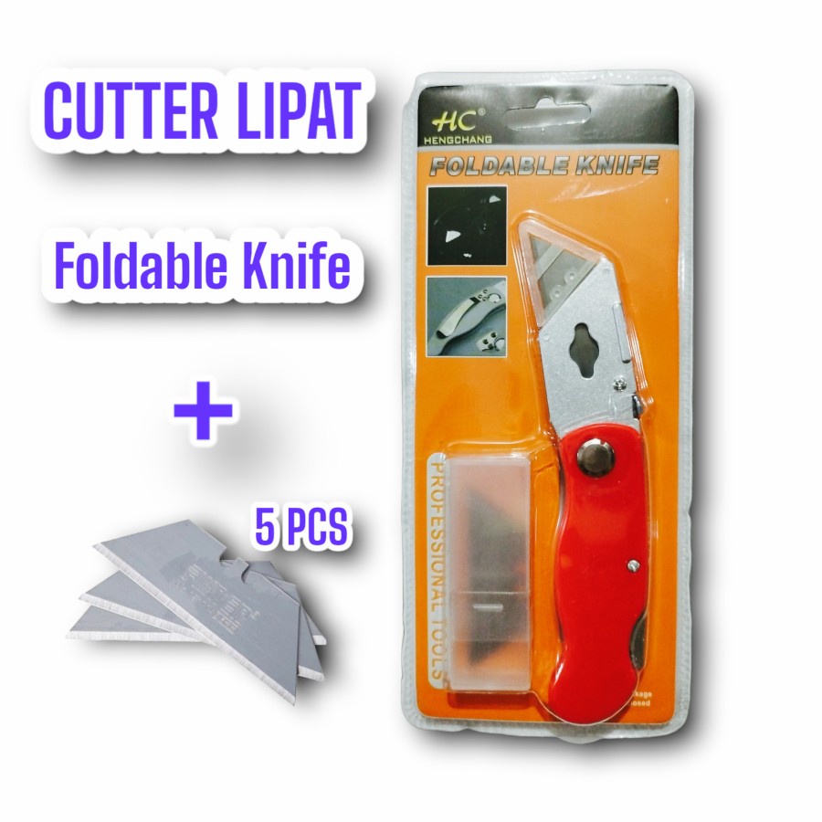 

PISAU CUTTER LIPAT FOLDABLE KNIFE MURAH