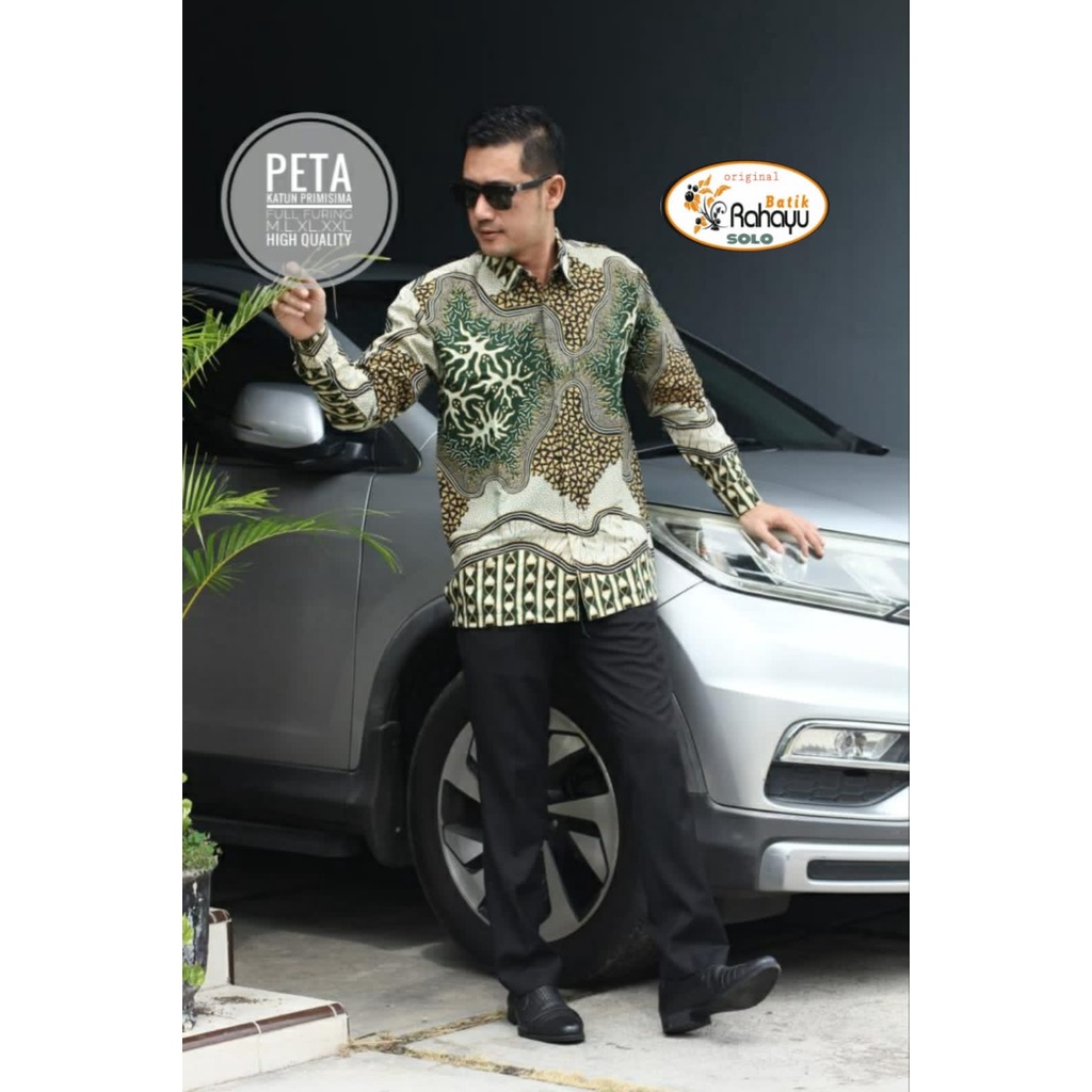 PETA RAHAYU KEMEJA BATIKSOLOAMANAH LENGAN PANJANG PENDEK LAPIS FURING PREMIUM KATUN HALUS SETYA LUHUR  MLIWIS MERAK SOGAN MLIWIS LASEM KOPI COKLAT MLIWIS LAWASAN PARANG LUHUR PEKSI TRUNTUM SETYO LUHUR PUTIH SETYO LUHUR BIRU PARANG LASEM ADI LUHUR SEKAR