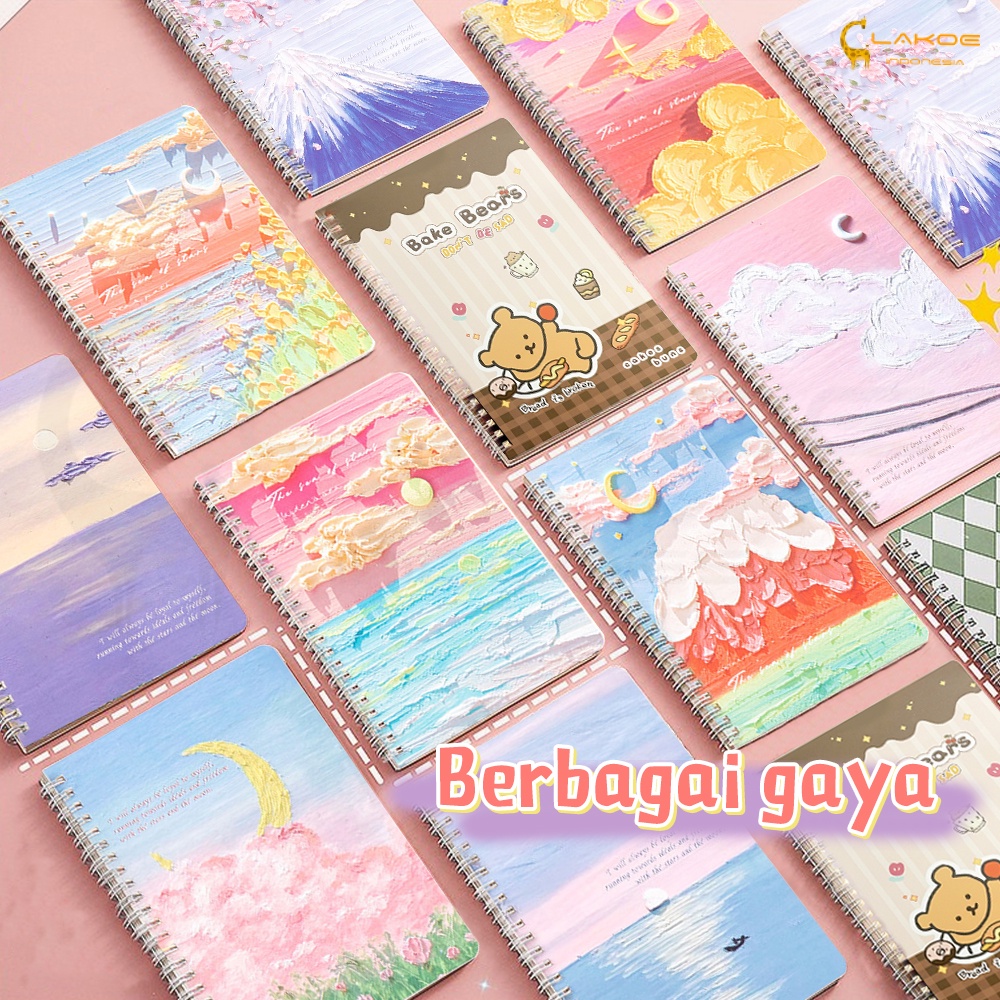 Notebook Ring Buku tulis ring buku catatan ukuran A5