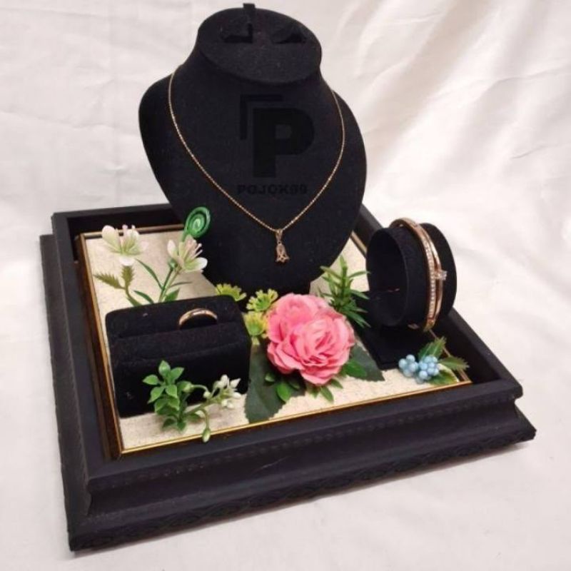 Tempat Perhiasan Seserahan - Tempat Perhiasan Seserahan Kalung Gelang Cincin - Tempat Perhiasan Sese