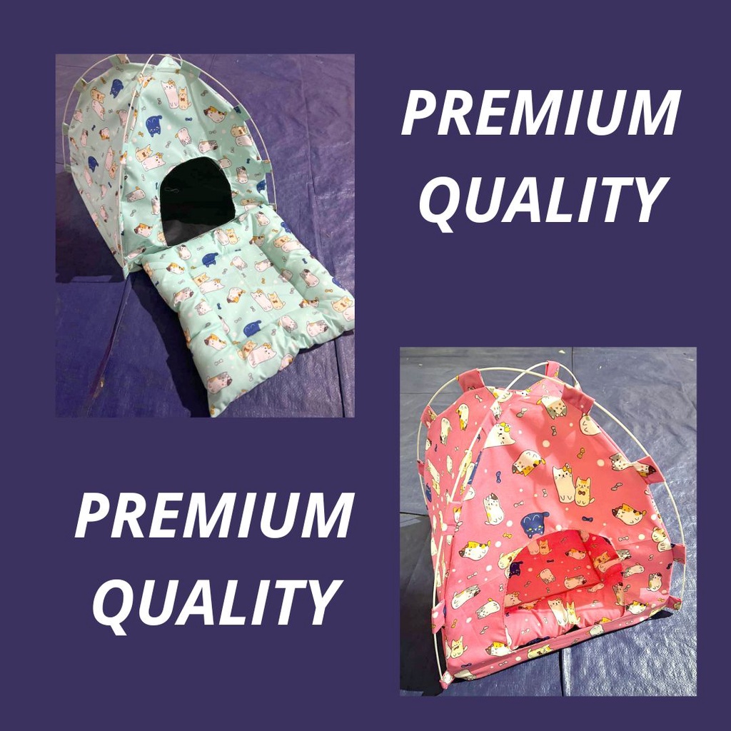 Tenda Kucing Anjing Murah Free Bantal Tempat Tidur Kucing FEFARM