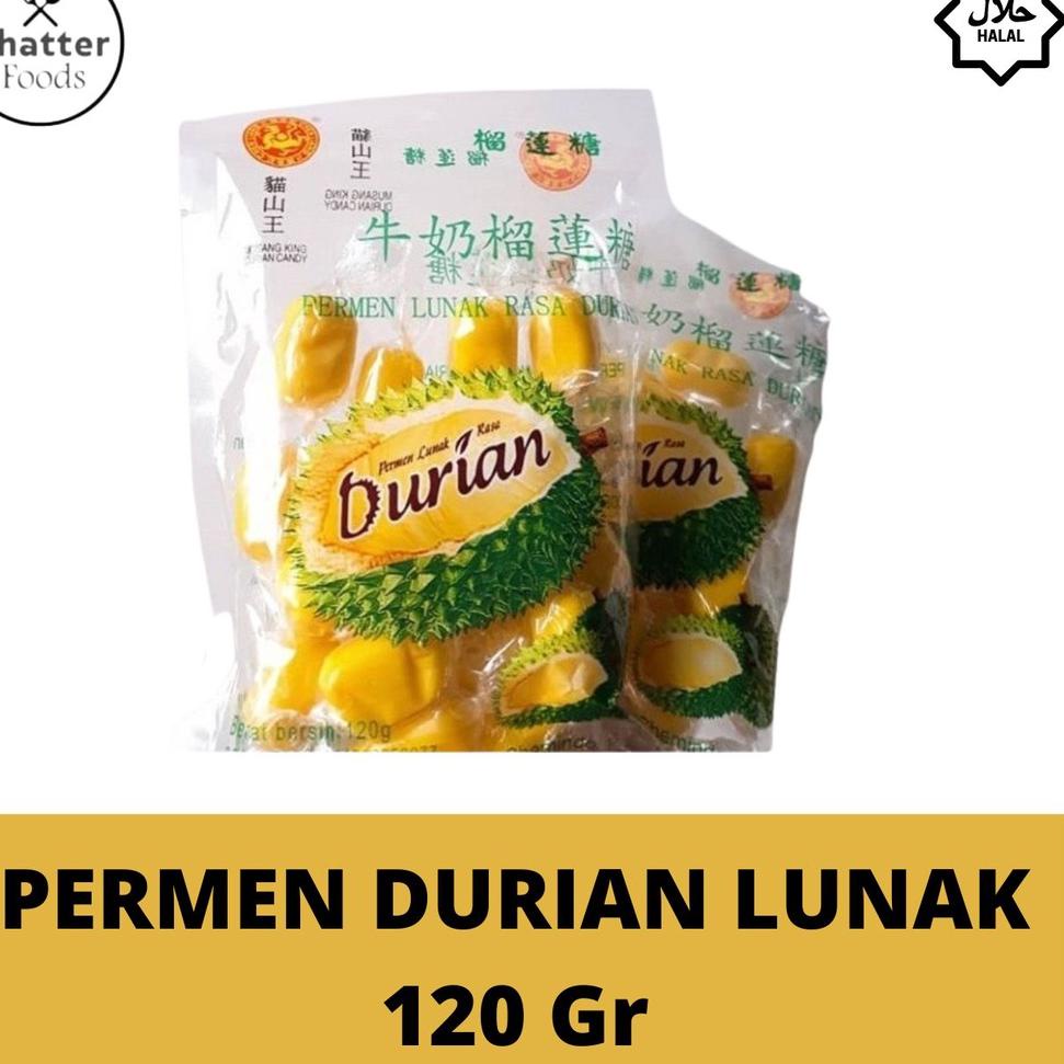 

Sale - Cemilan / Aneka Manisan / Permen Lunak Rasa Durian / 120gr / halal Σ