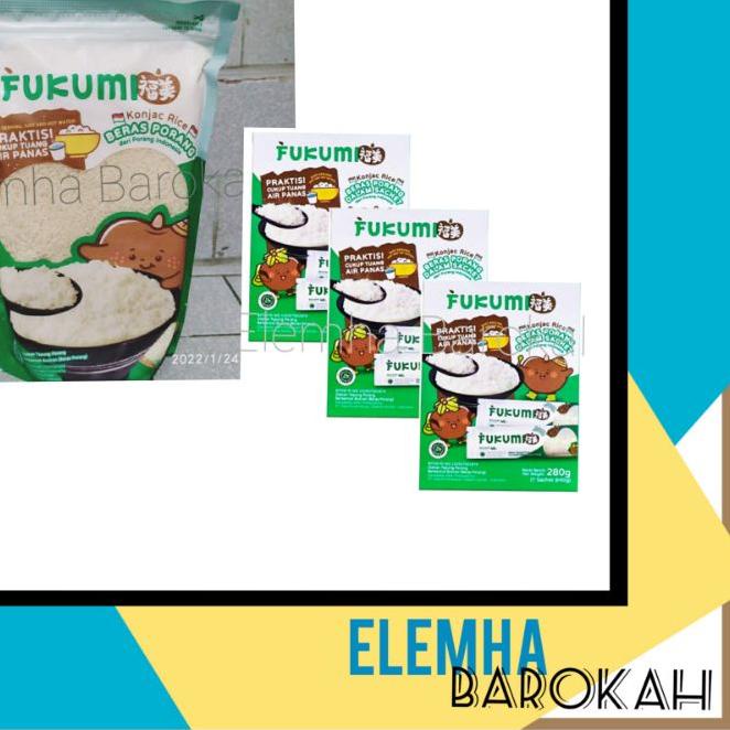 

Limited | KI3 | Fukumi Beras Porang Beras Shirataki Instan Pouch 1kg 1kg / Box 280 gr / Konjac Rice