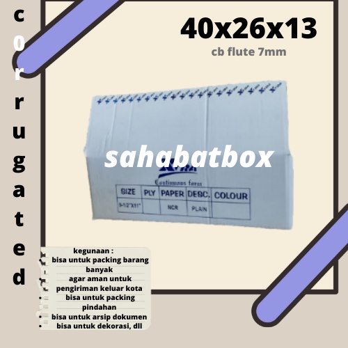 

(min order 5pcs) Kardus/Dus/Box NEW ADA SABLON WKDouble Wall uk.40x26x13cm (spt gambar)