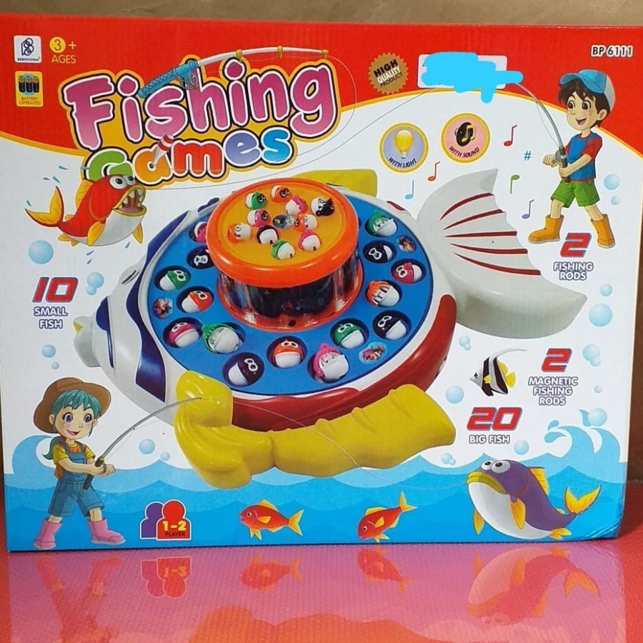 mainan pancing ikan fishing game baterai pancing pancingan ikan