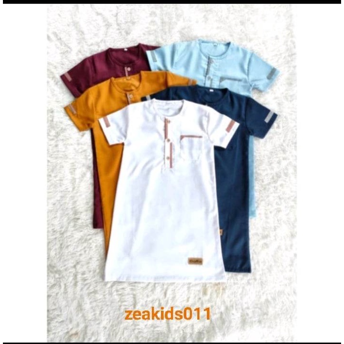 GAMIS KOKO ZEAKIDS011 SERI A / JUBAH BAYI ANAK LUCU USIA 0 BULAN - 6 TAHUN BAHAN KATUN TOYOBO