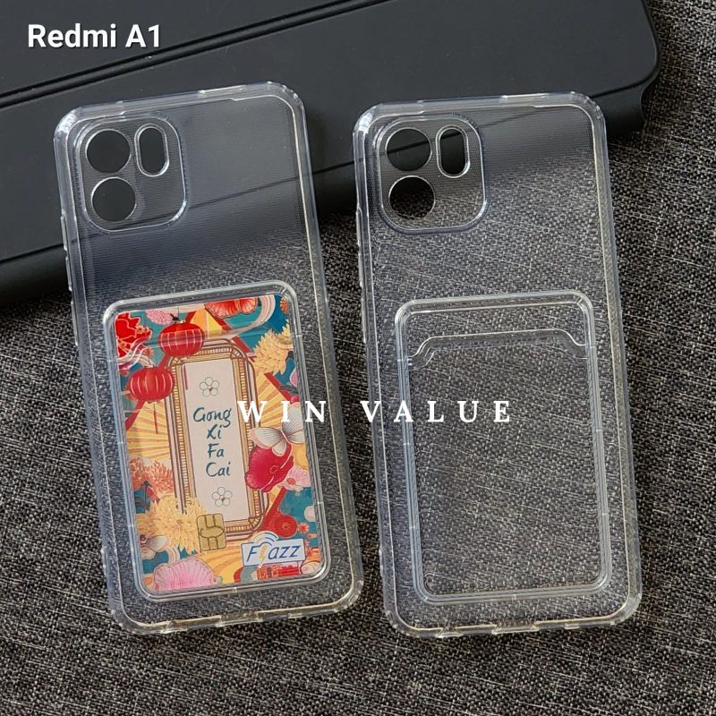 Redmi A1 Redmi A2 Redmi A3 Redmi 12 4G Redmi 12C Redmi 13 4G Redmi 13C Clear Card Case Slot Kartu Ca