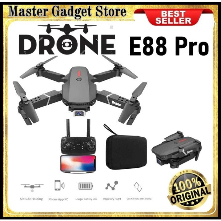 Drone E88 4K Camera Drone Kamera E88 Pro Dual Camera Mini Drone