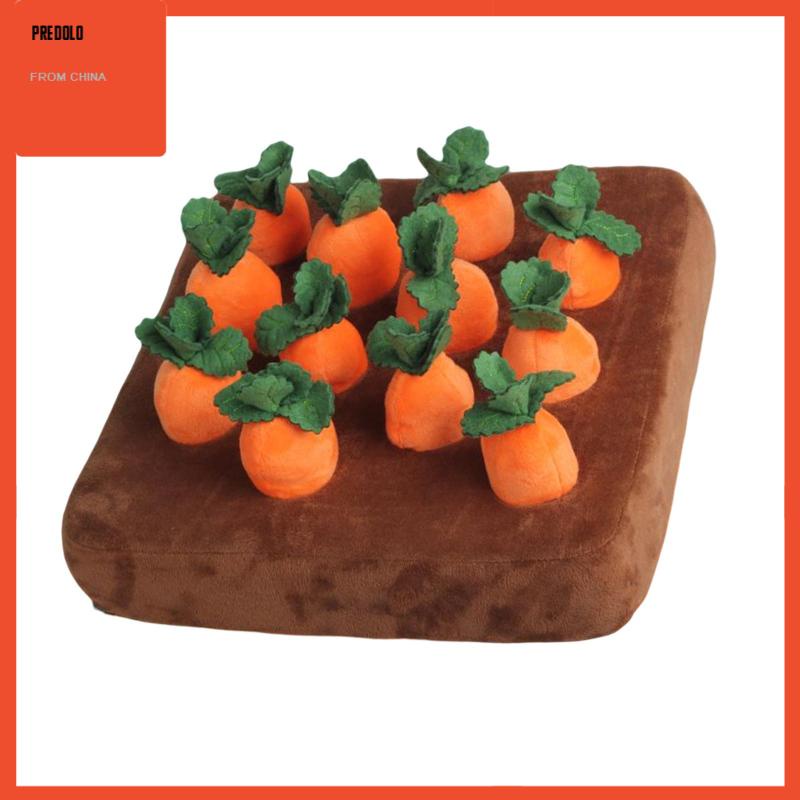 [Predolo] Novelty Dog Carrot Plush Toy 4 Pcs Carrot Tahan Lama IQ Mainan Hadiah Ulang Tahun Lembut