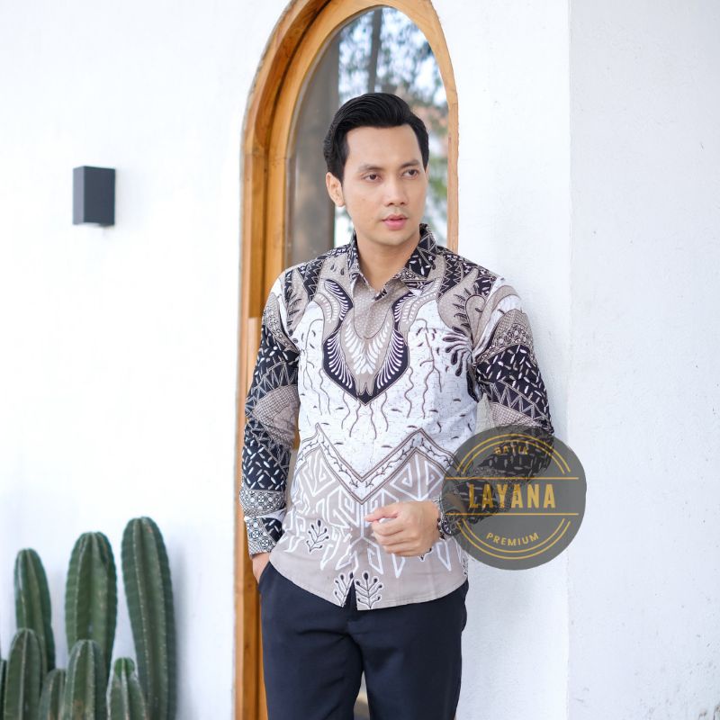 Kemeja Batik Wag Kang Slimfit Premium Baju Formal Nonformal