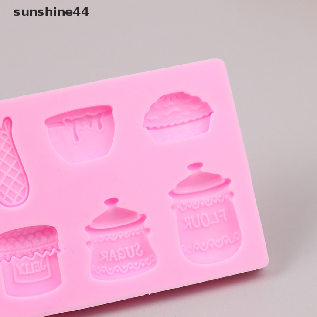 Sunshine Bakeware Cetakan Panci Dan Wajan Bentuk Cetakan Silikon Fondant Cake Decorag Tool.